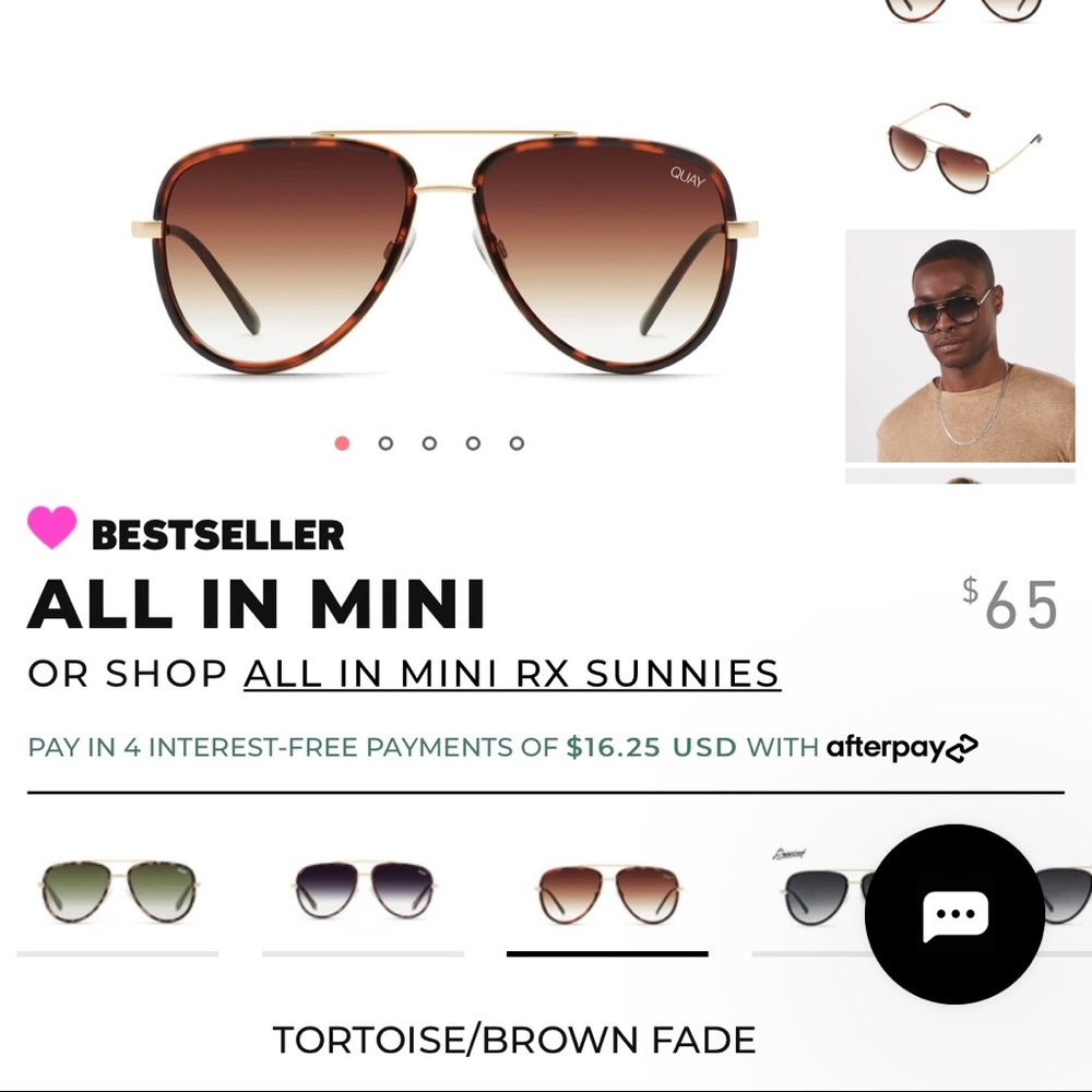 QUAY All In Mini Tortoise/Brown Fade